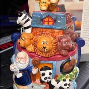 Colorful Noah's Ark Figurine
